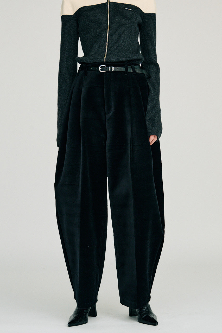 Velvet Barrel Pants - 2026WINTER
