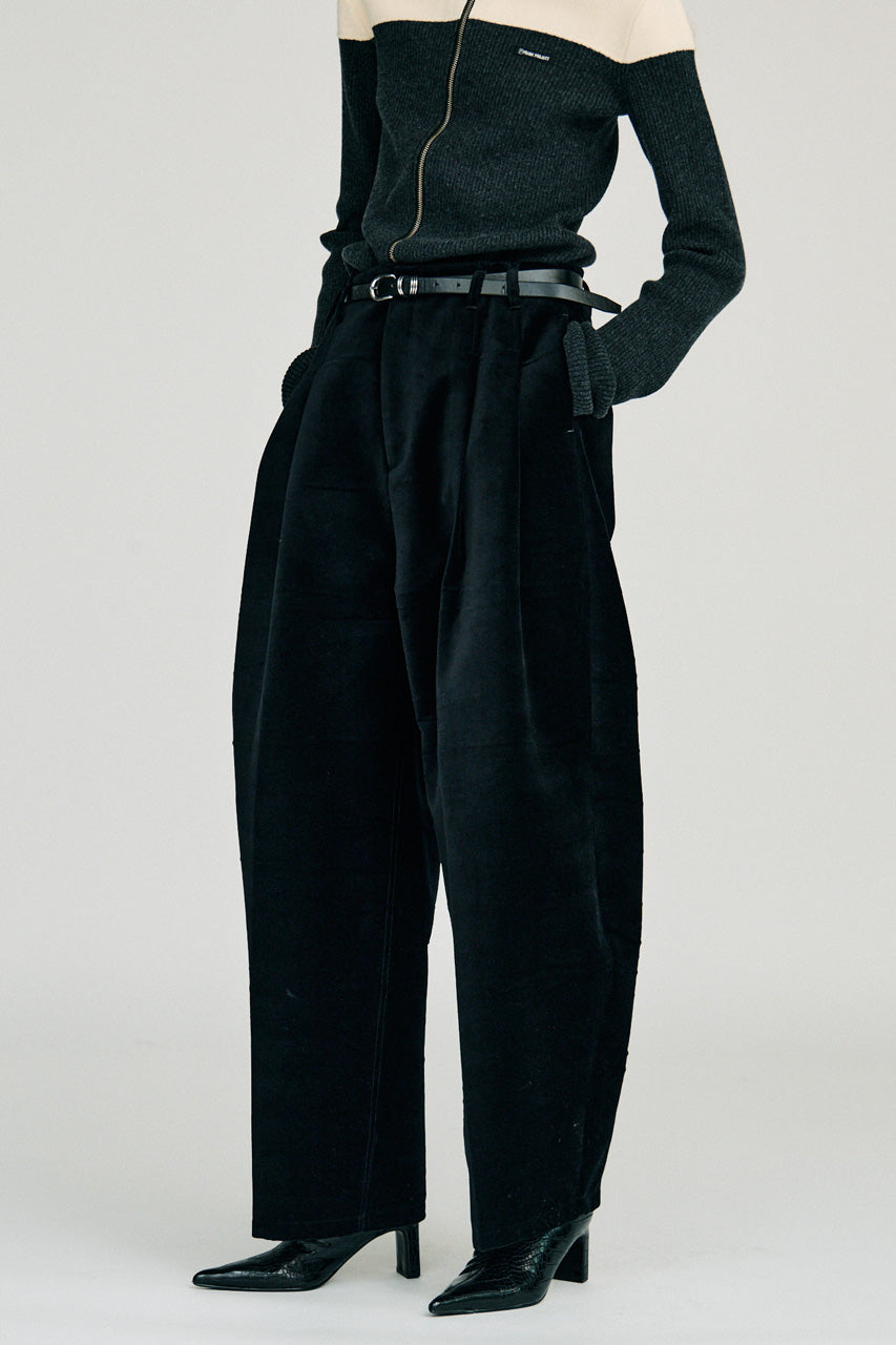 Velvet Barrel Pants - 2026WINTER