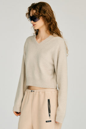 Fox Blend V-Neck Knit - 2026WINTER