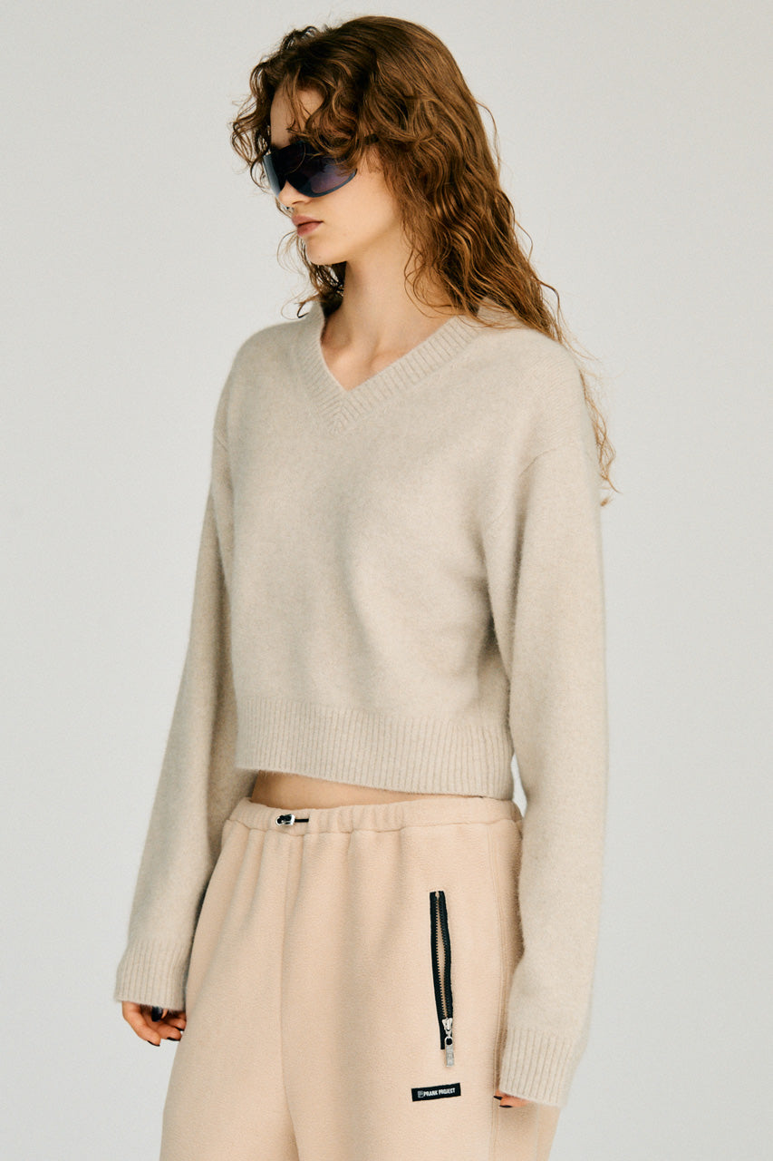 Fox Blend V-Neck Knit - 2026WINTER