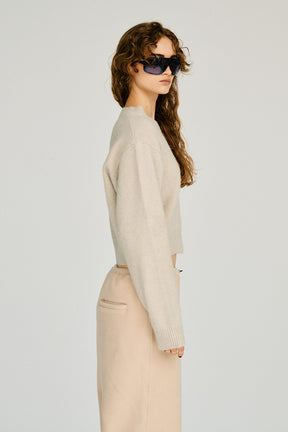 Fox Blend V-Neck Knit - 2026WINTER
