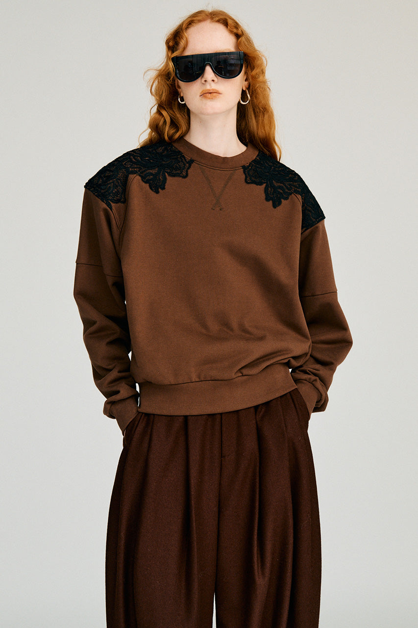 Shoulder Lace Sweatshirt - 2026WINTER