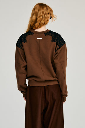 Shoulder Lace Sweatshirt - 2026WINTER