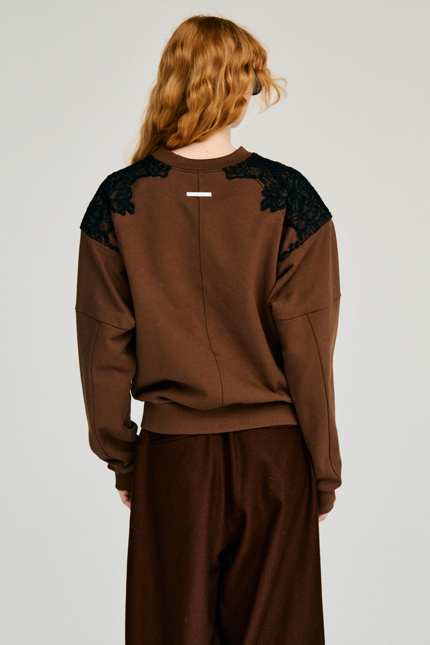 Shoulder Lace Sweatshirt - 2026WINTER