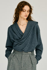 Cache-Coeur Knit Hoodie - 2026WINTER