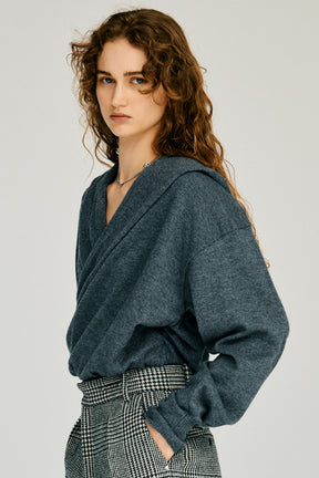 Cache-Coeur Knit Hoodie - 2026WINTER
