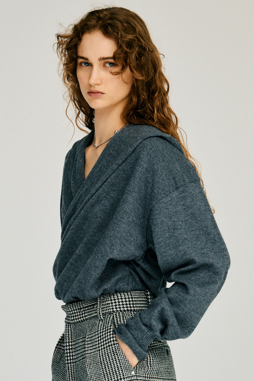 Cache-Coeur Knit Hoodie - 2026WINTER
