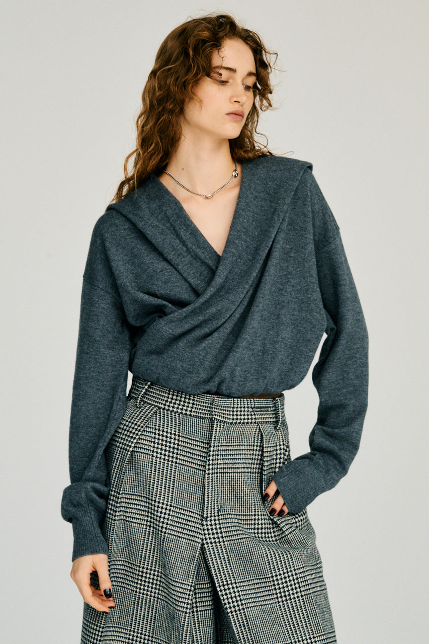 Cache-Coeur Knit Hoodie - 2026WINTER