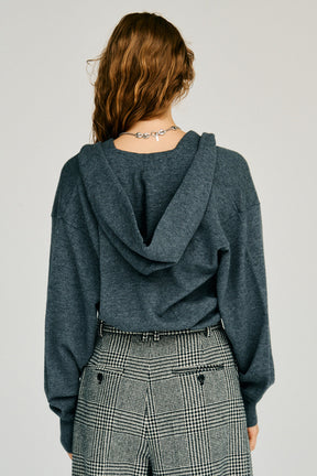 Cache-Coeur Knit Hoodie - 2026WINTER