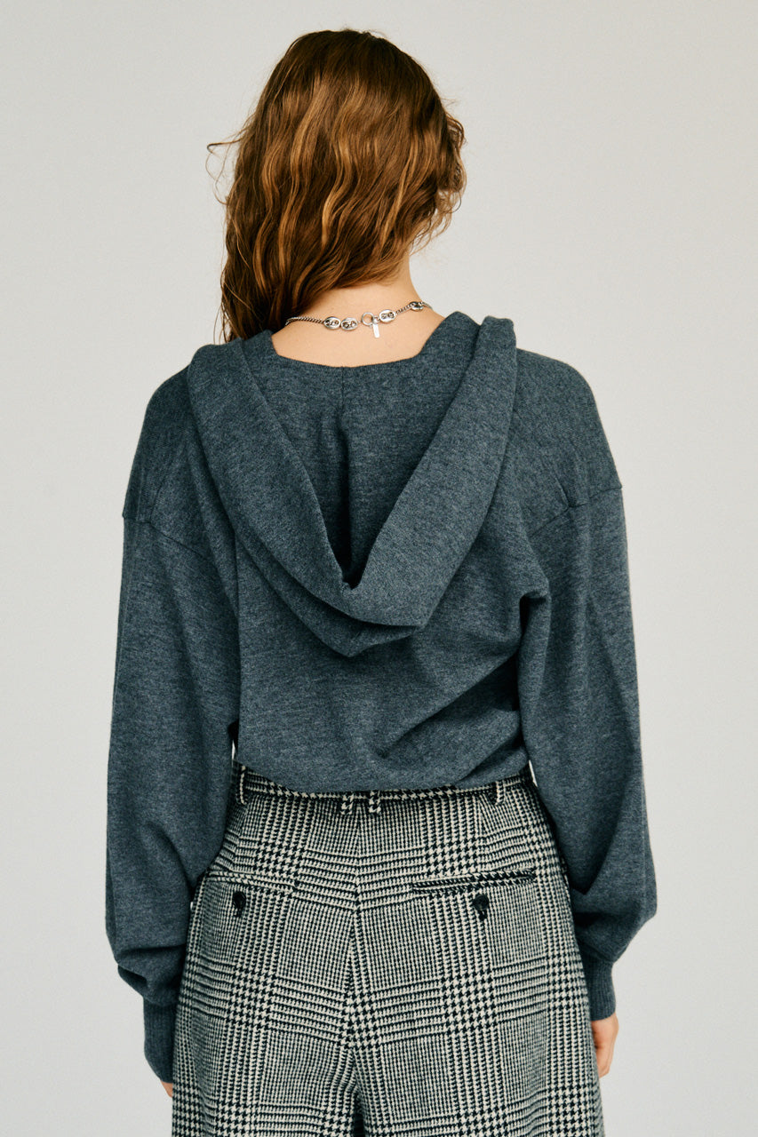 Cache-Coeur Knit Hoodie - 2026WINTER