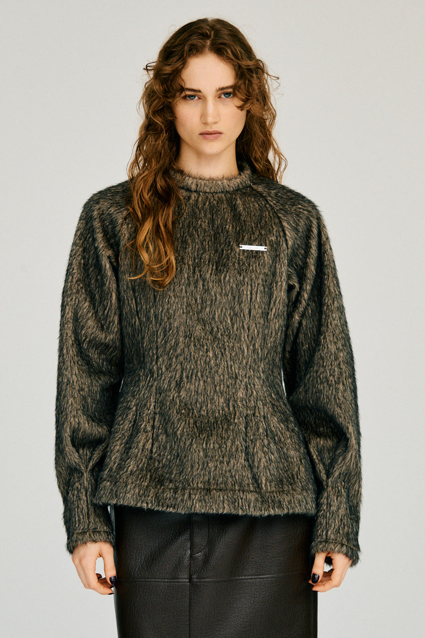 Waist-Shaped Shaggy Top - 2026WINTER
