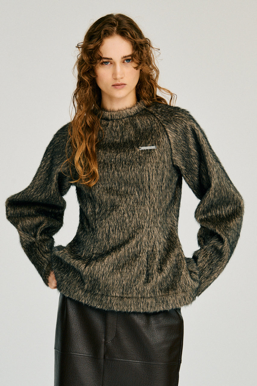 Waist-Shaped Shaggy Top - 2026WINTER