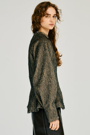 Waist-Shaped Shaggy Top - 2026WINTER