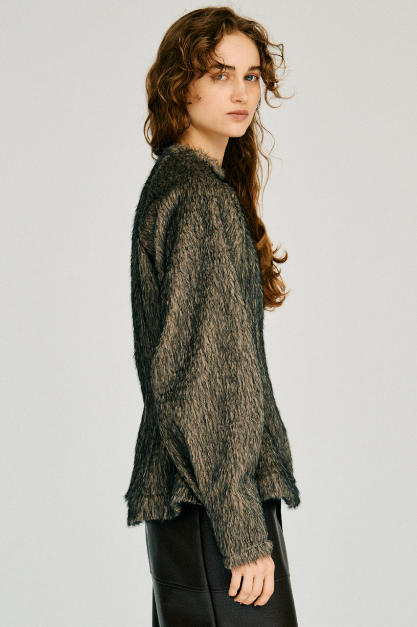 Waist-Shaped Shaggy Top - 2026WINTER