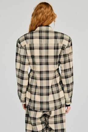 Shaped Waist Check Shirt - 2026WINTER
