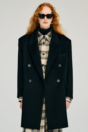 Cashmere Double-Breasted Coat - 2026WINTER