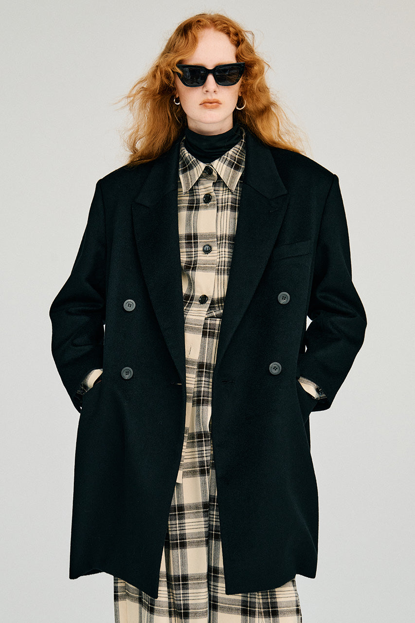 Cashmere Double-Breasted Coat - 2026WINTER