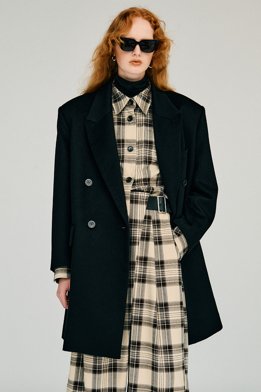 Cashmere Double-Breasted Coat - 2026WINTER