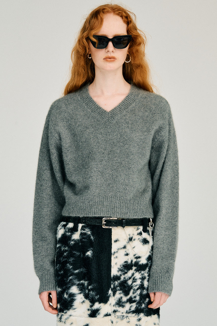 Fox Blend V-Neck Knit - 2026WINTER