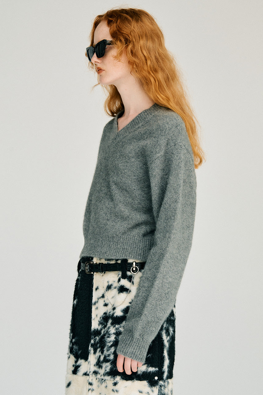 Fox Blend V-Neck Knit - 2026WINTER