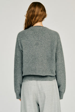 Fox Blend Double Neck Cardigan - 2026WINTER