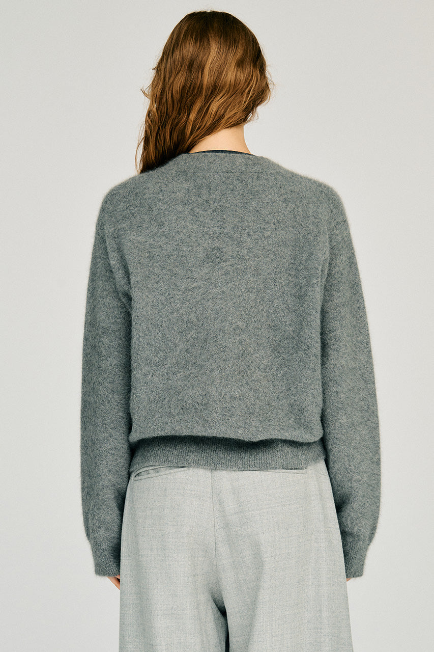 Fox Blend Double Neck Cardigan - 2026WINTER