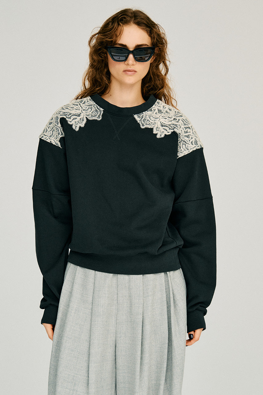 Shoulder Lace Sweatshirt - 2026WINTER