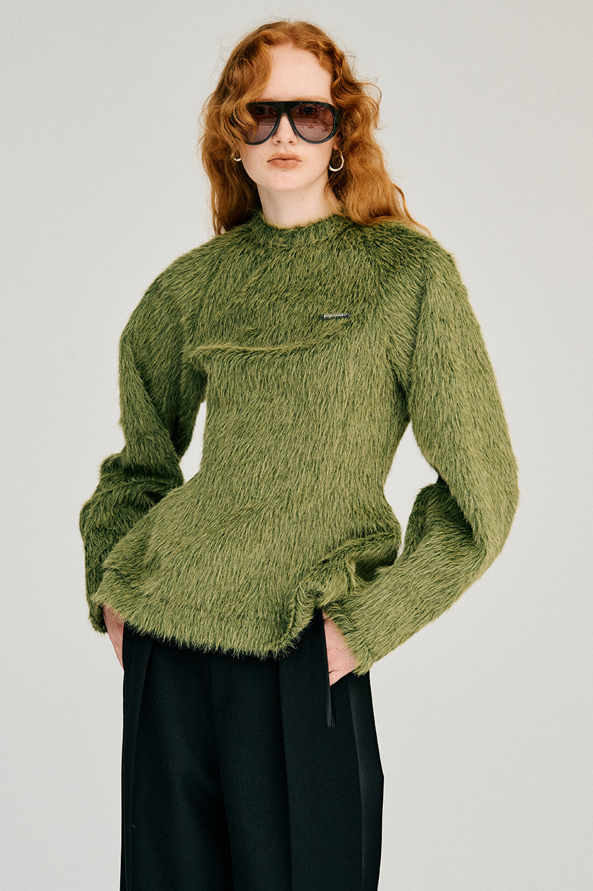 Waist-Shaped Shaggy Top - 2026WINTER