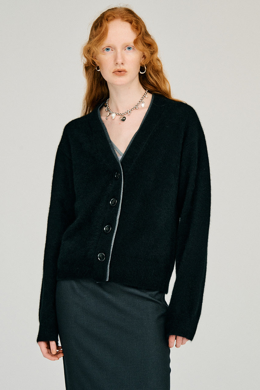 Fox Blend Double Neck Cardigan - 2026WINTER