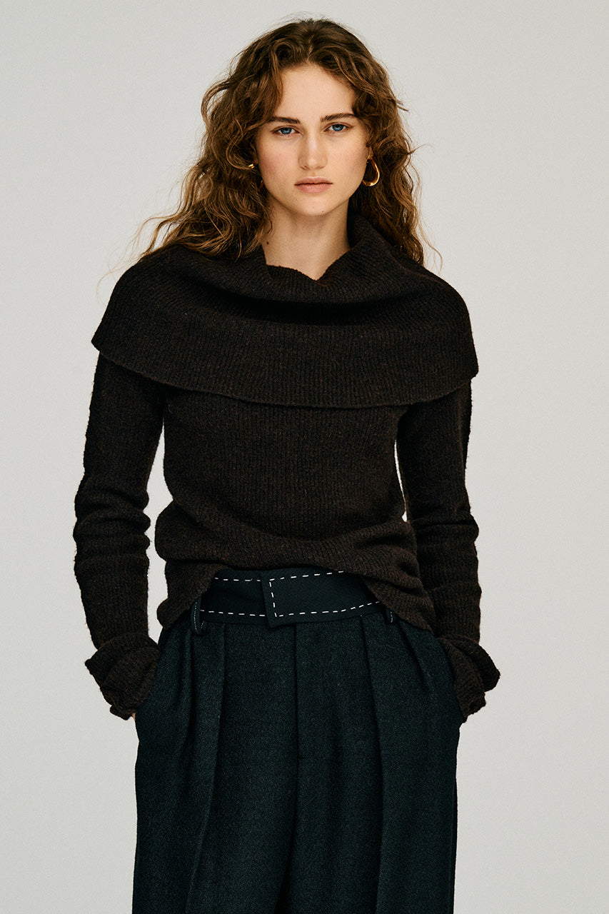 Drape Collar Knit - 2026WINTER