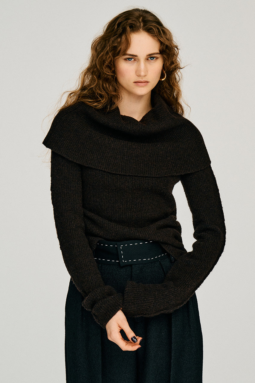 Drape Collar Knit - 2026WINTER