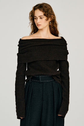 Drape Collar Knit - 2026WINTER