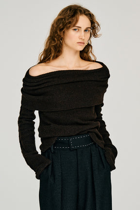 Drape Collar Knit - 2026WINTER