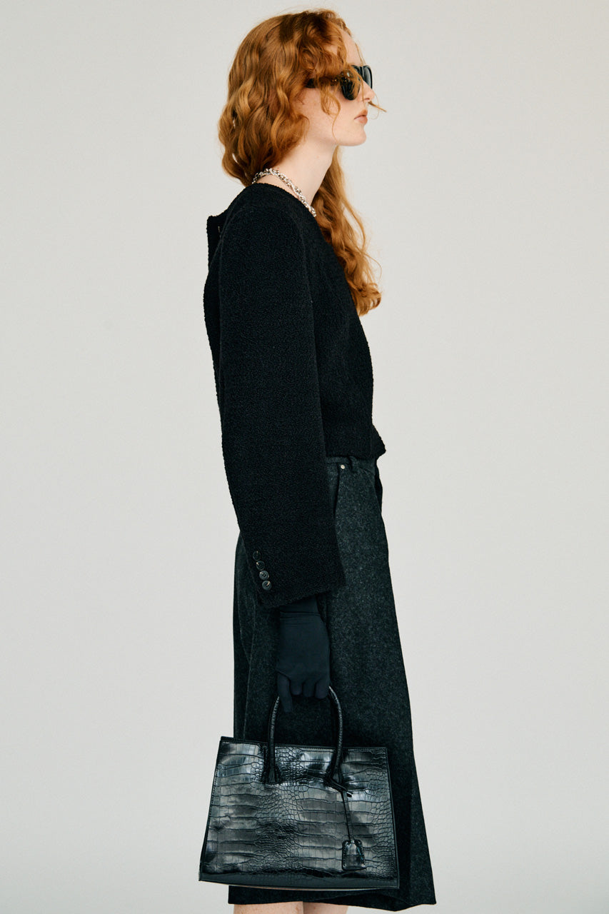 Cropped Tweedy Top - 2026WINTER