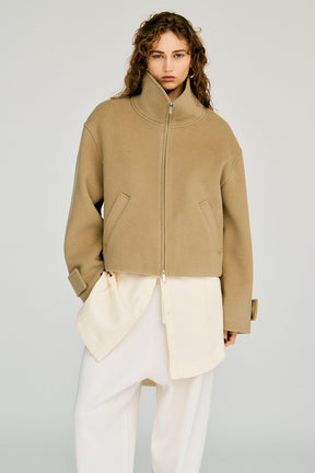Stand Collar Short Coat - 2026WINTER