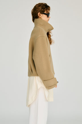 Stand Collar Short Coat - 2026WINTER