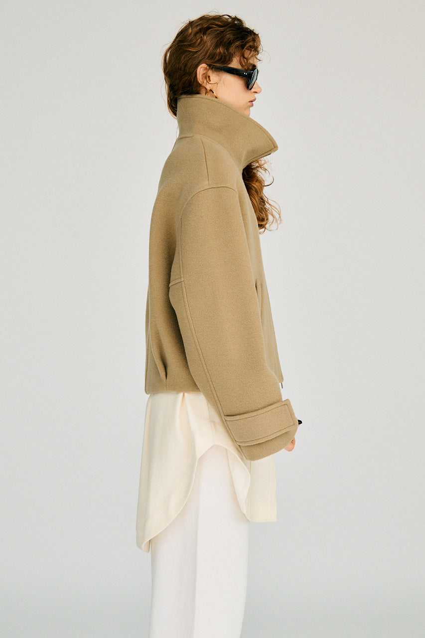 Stand Collar Short Coat - 2026WINTER