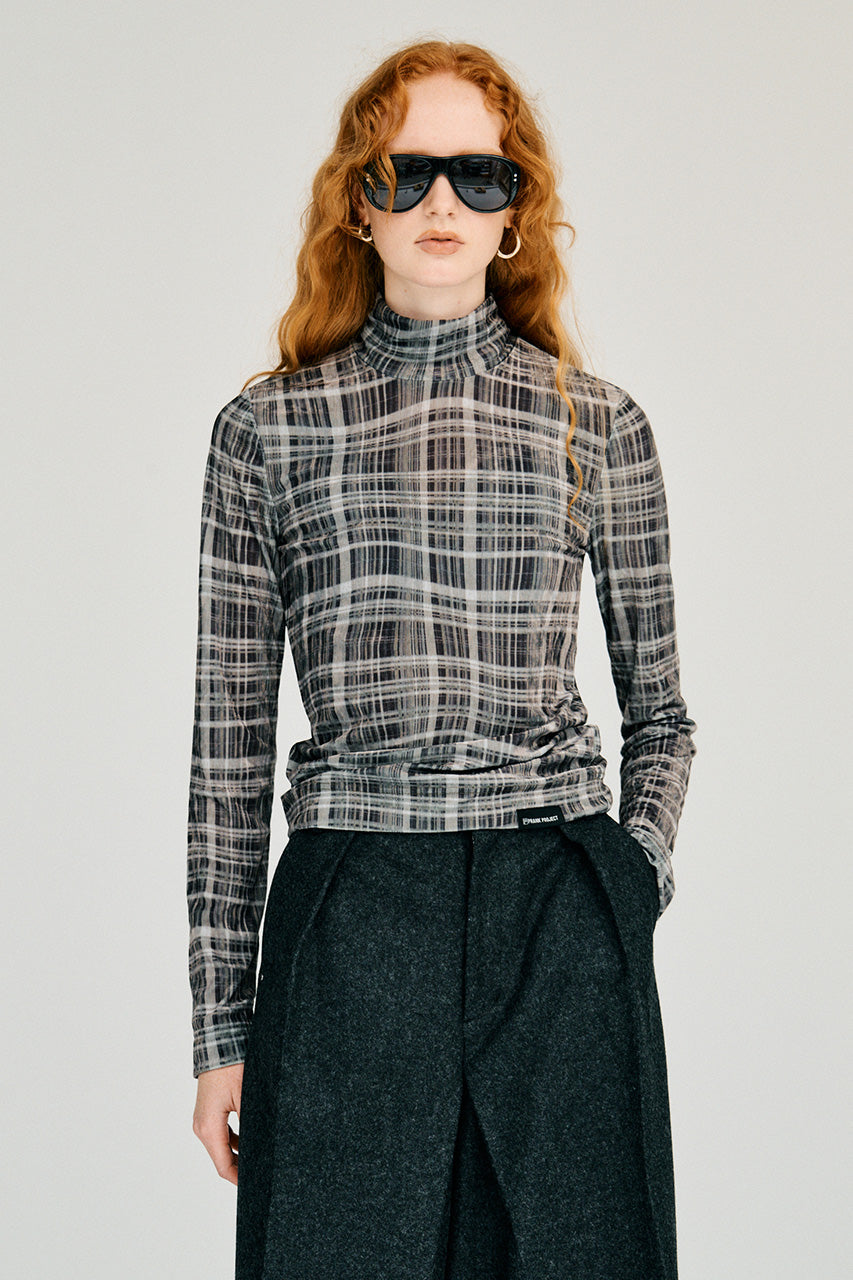 Wavy Check Skin Top - 2026WINTER
