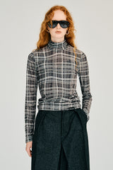 Wavy Check Skin Top - 2026WINTER