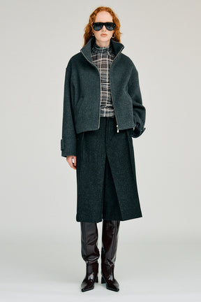 Stand Collar Short Coat - 2026WINTER