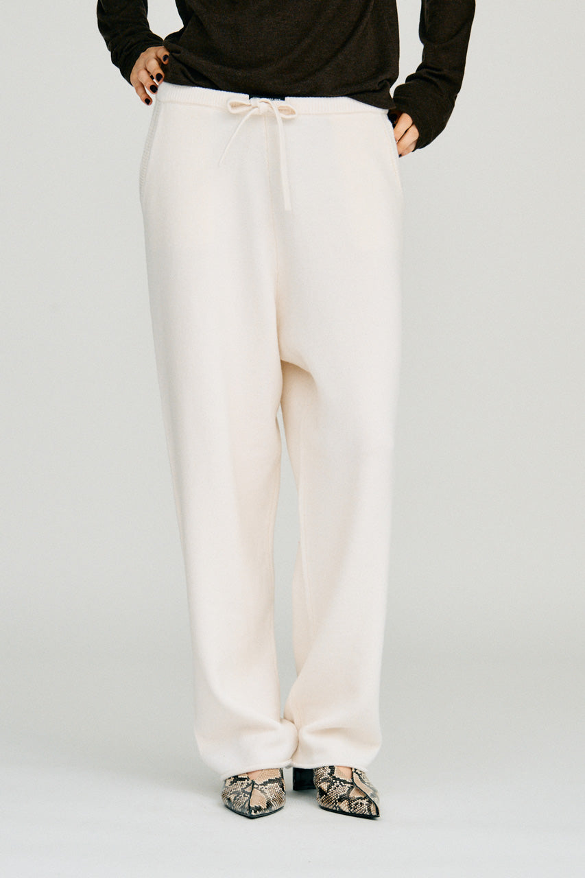 Wool Blend Knit Easy Pants - 2026WINTER