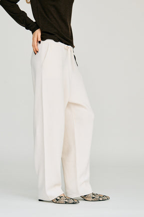 Wool Blend Knit Easy Pants - 2026WINTER