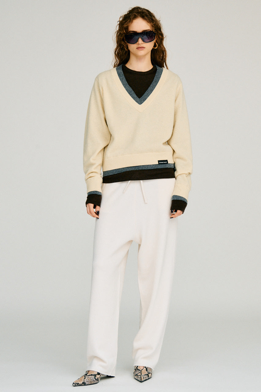 Wool Blend Knit Easy Pants - 2026WINTER