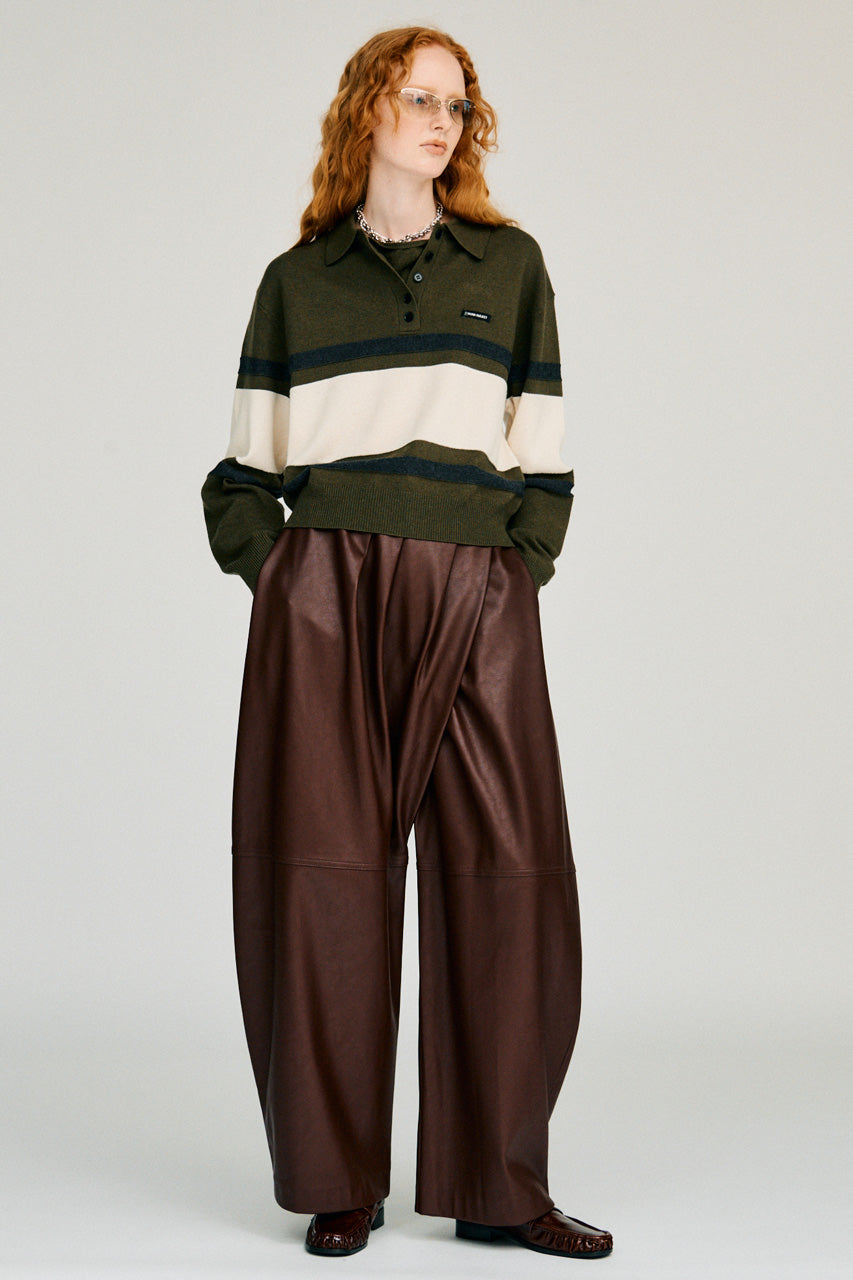Wide Border Knit Polo - 2026WINTER