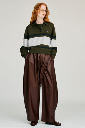 Wide Border Knit Polo - 2026WINTER