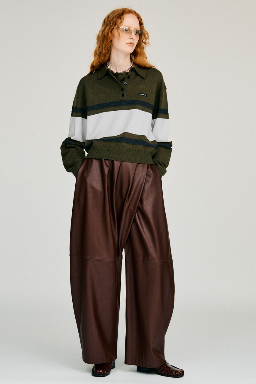 Wide Border Knit Polo - 2026WINTER