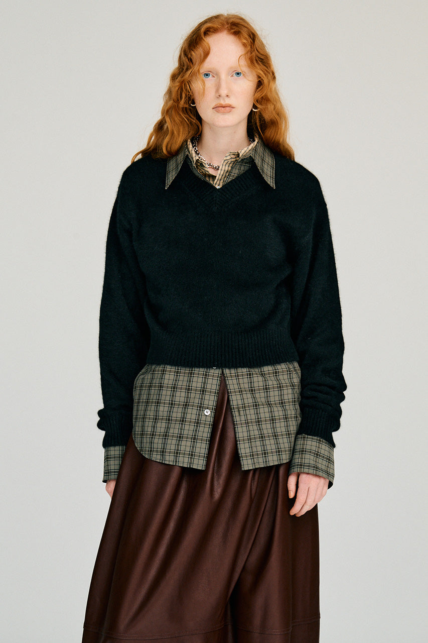 Fox Blend V-Neck Knit - 2026WINTER
