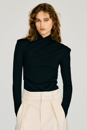 Washable Wool Cache-Coeur Top - 2026WINTER