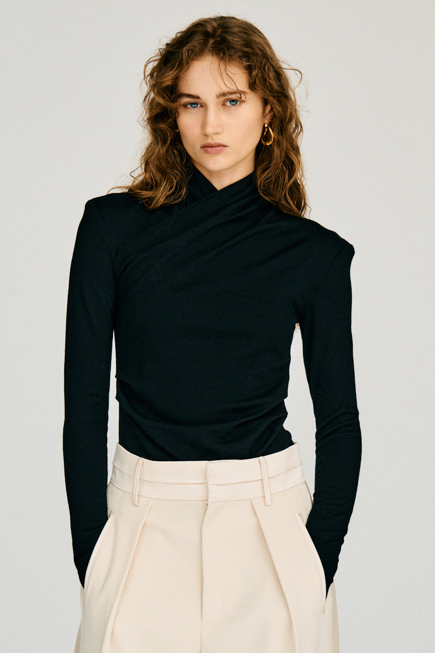Washable Wool Cache-Coeur Top - 2026WINTER