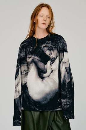 Mythology print long sleeve tee